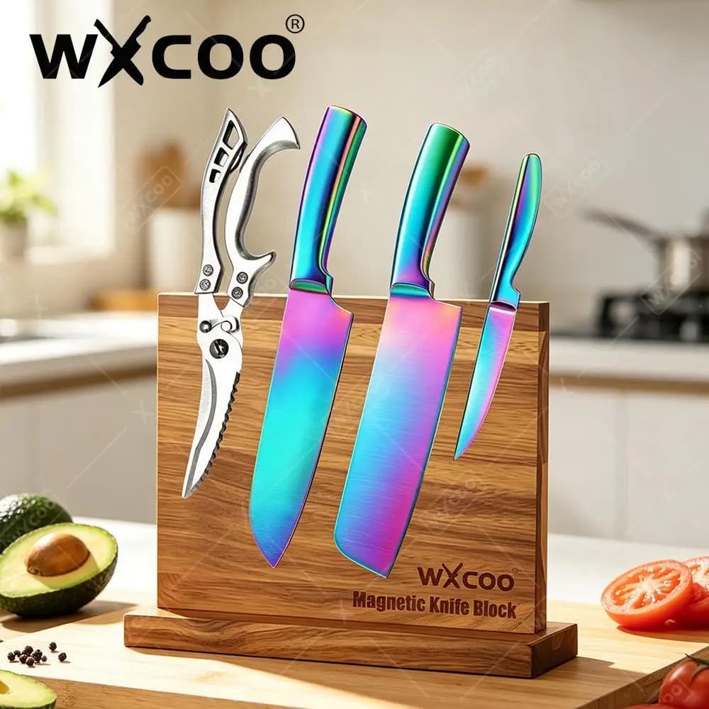 WXCOO Stainless Steel Pocket Knife Kitchen Vegetable Knife Folding Knife Fruit Peeler Meat Cleaver Tools Cooking Accessories