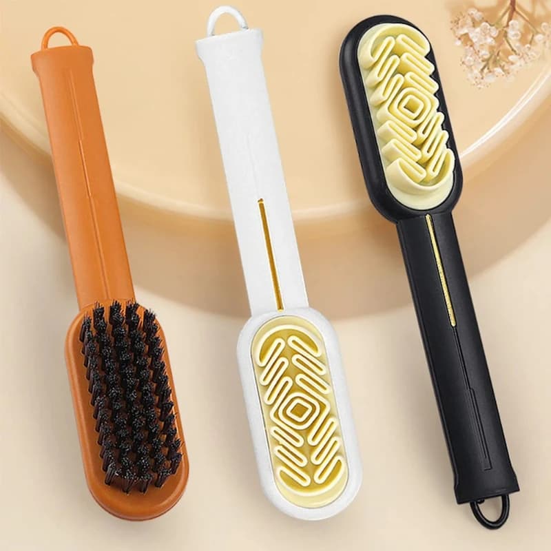 1pc Double-Sided Long-Handled Suede Cleaning Brush Shoe Brush Shoe Cleaning Brush Stain and Dust Removal Boot Cleaning