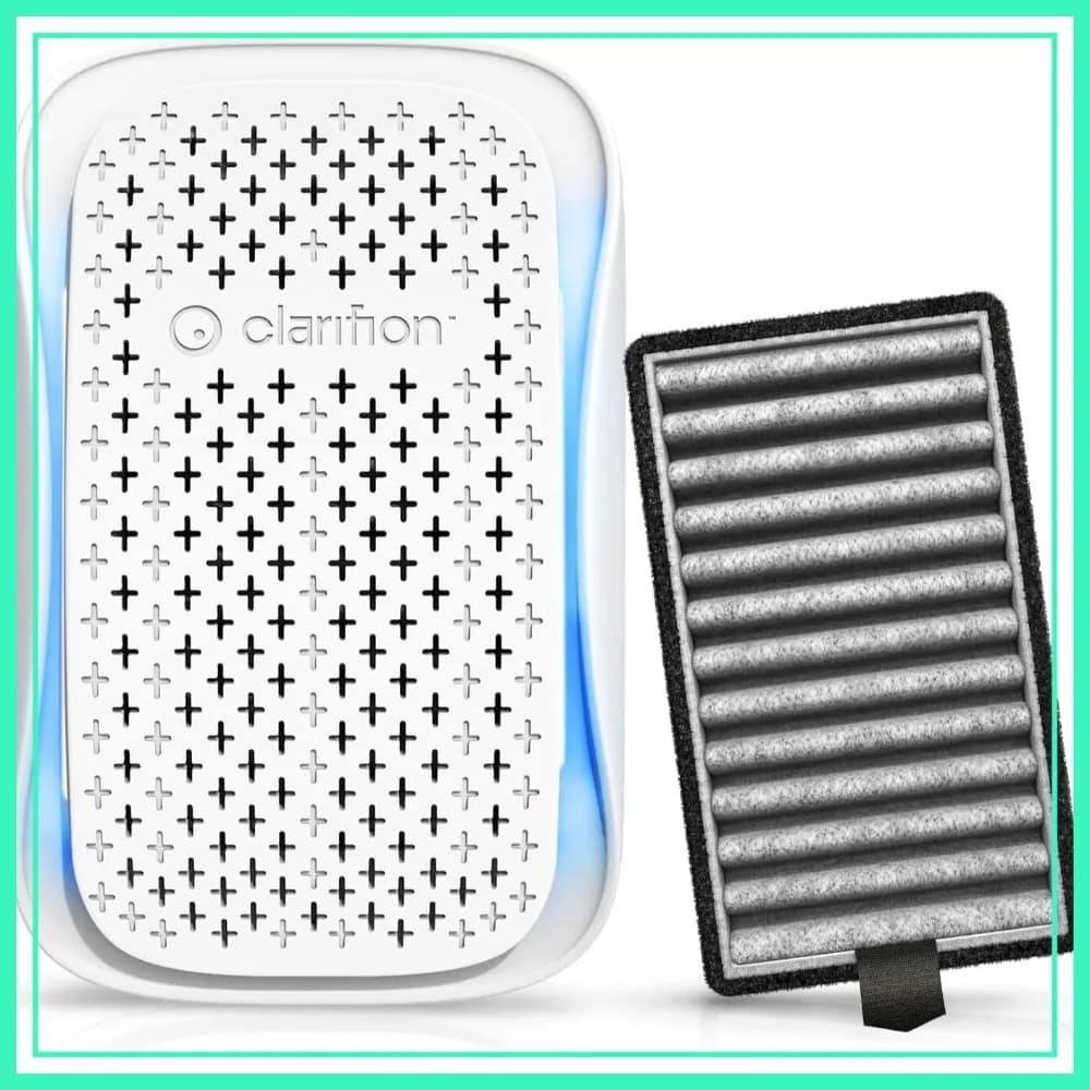 Purificatore d'aria portatile con filtro HEPA e ionizzatore per camera da letto, animali domestici, fumo, polvere, odori