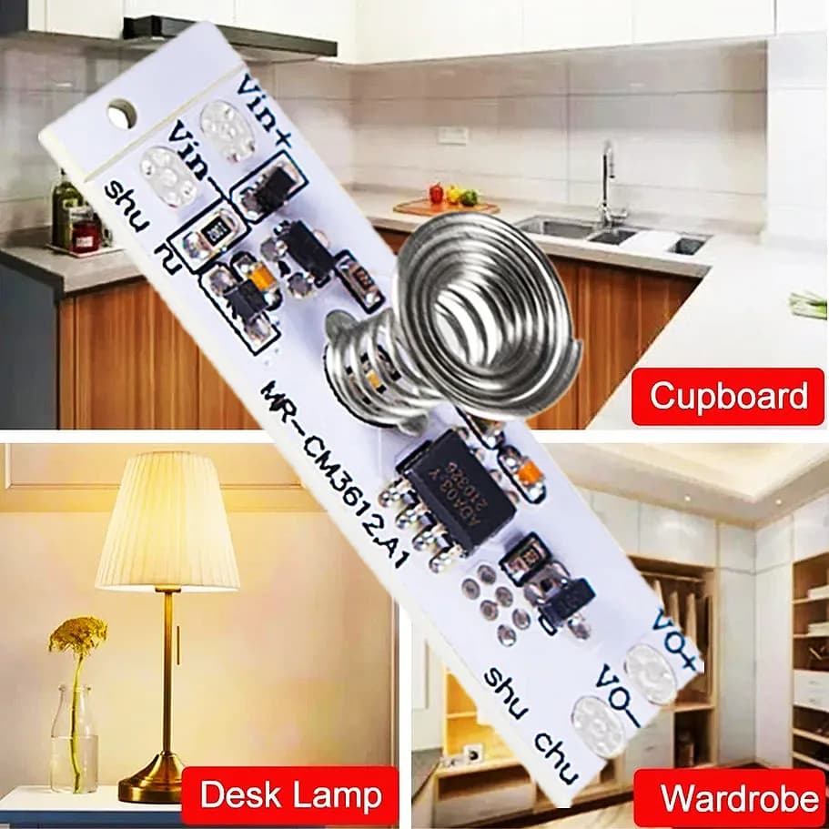 DC12V 24V Capacitive Touch Sensor Switch Coil Spring LED Dimmer On Off Light Module 36W 3A for Smart Home LED Light Switch