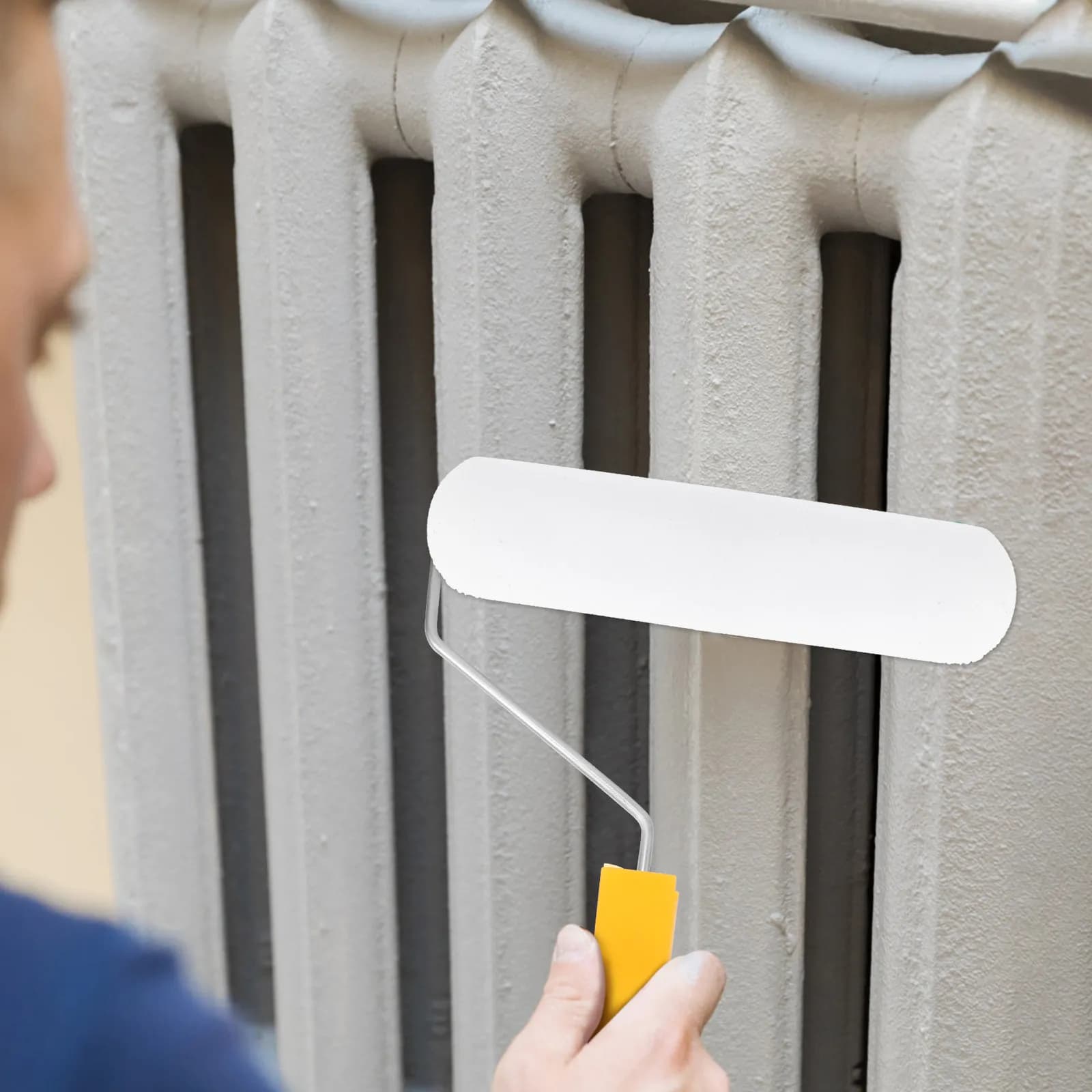 Set di 4 Rulli in Spugna per Pittura, 6 Pollici, Alta Densità, Ricambi per Rulli in Schiuma per Pittura Murale e Progetti Fai-da-Te