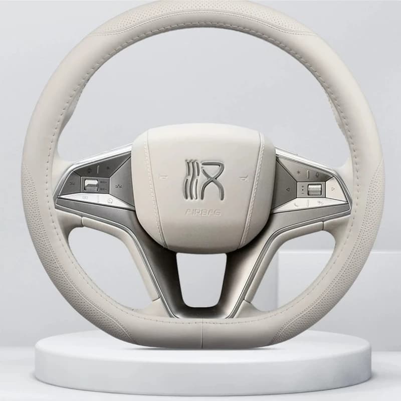 For BYD Han L & Tang L 2026 Leather Steering Wheel Cover – Anti-Slip & Wear-Resistant Steering Grip Cover Car Accessories