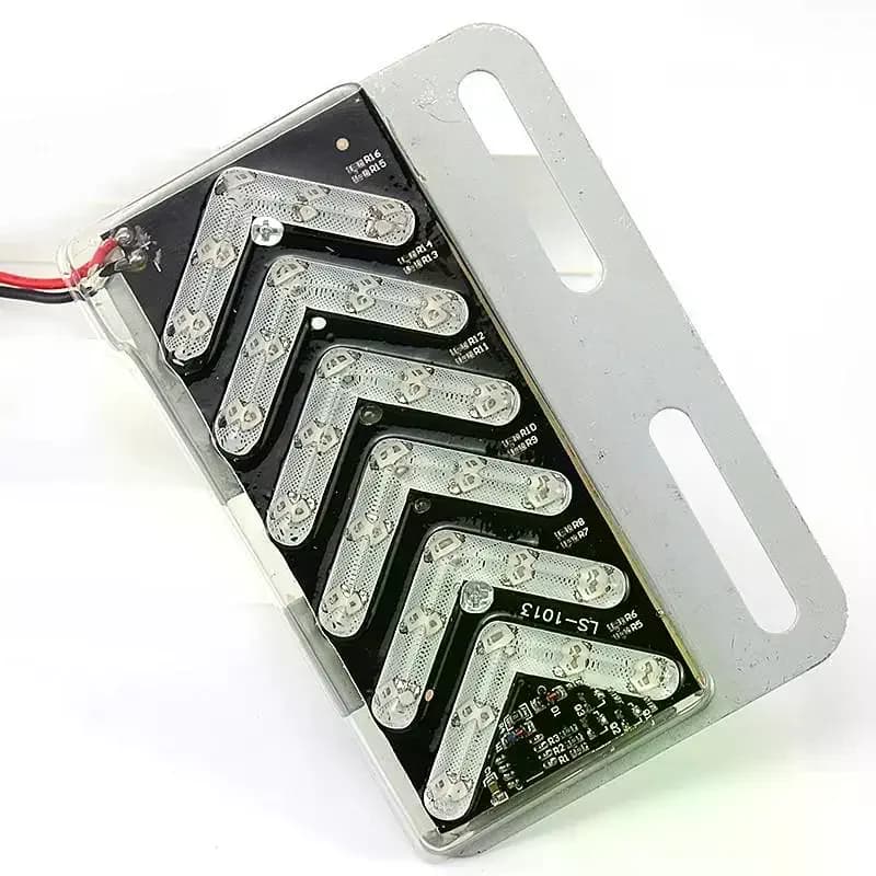High Visibility LED Arrow Strobe Light Waterproof 12V 24V for Truck Trailer Rear Turn Signal Warning Lamp