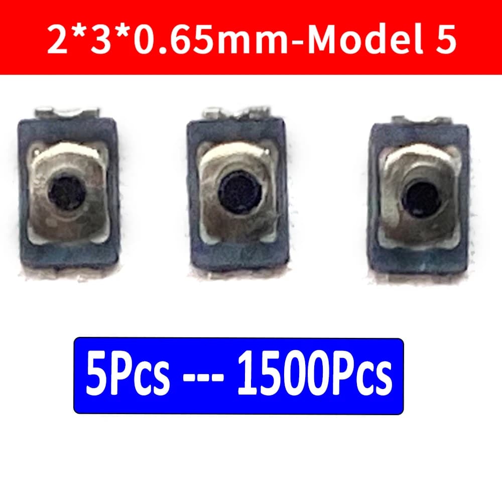 5 Pz -1500 Pz, 2*3*0.65mm Interruttore di Pulsante Tattile Tatto 4 Pin Micro Interruttore Smd per Huawei Vivo per Oppo per Xiaomi Telefono Mobile