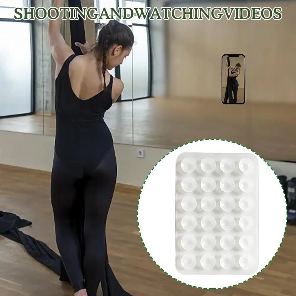 Supporto per telefono adesivo con ventosa in silicone appiccicoso per telefono cellulare Supporto per accessori per telefono a mani libere per selfie e video A4P9