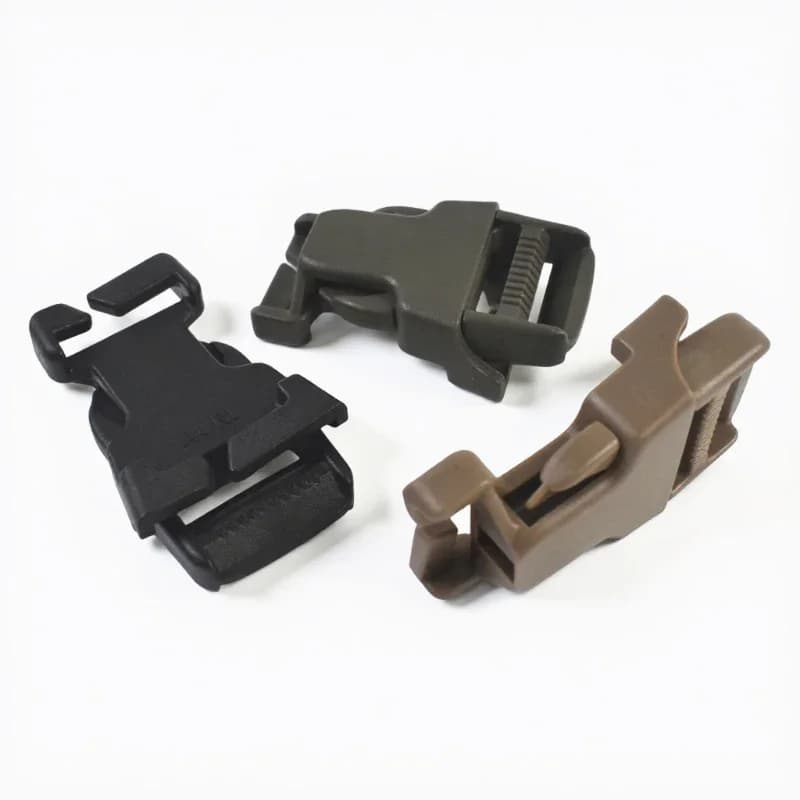 Meeetee 10-50 Pezzi Fibbie a Sgancio Rapido 20/25/38mm per Cinghie Zaino, Connettori per Collari Cani, Fibbie Regolabili per Cinture, Accessori