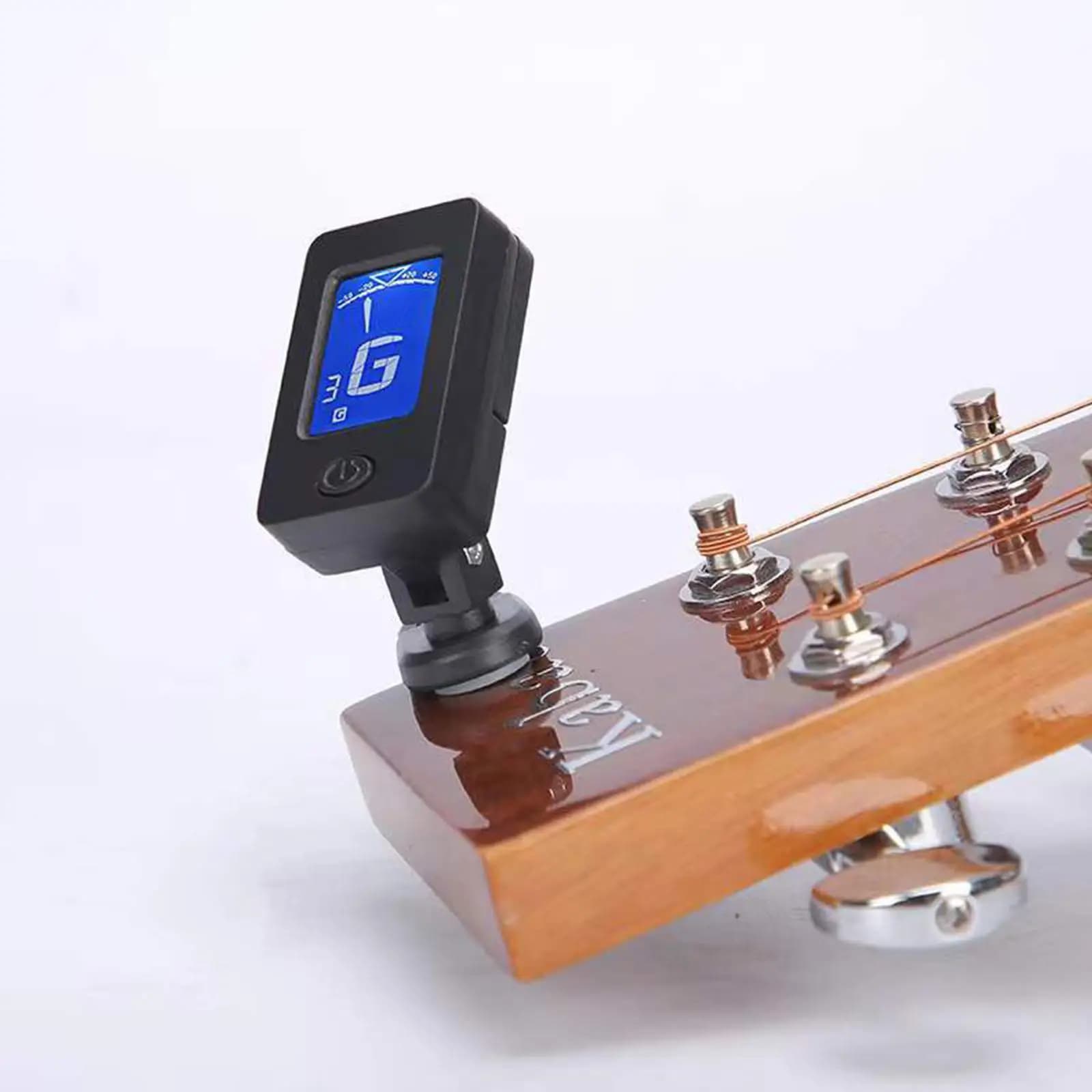T-02 Guitar Tuner Chromatic Clip-on Tuner LCD Display Mini Size Tuner for Acoustic Guitar Ukulele Violin