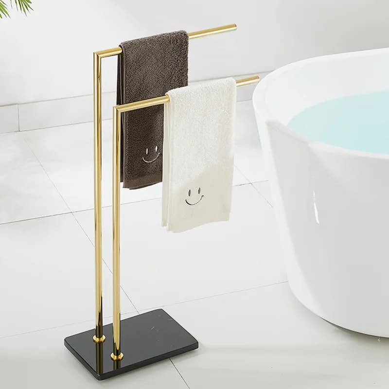 Portasciugamani ZML, portasciugamani da bagno, portasciugamani in marmo per WC, portasciugamani da terra a soffitto