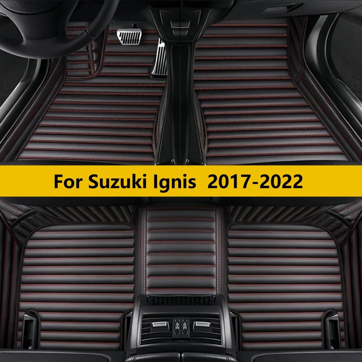Tappetini auto personalizzati per Suzuki Ignis 2017 2018 2019 2020 2021 2022, tappeti per auto, set completo di tappetini in moquette per veicoli