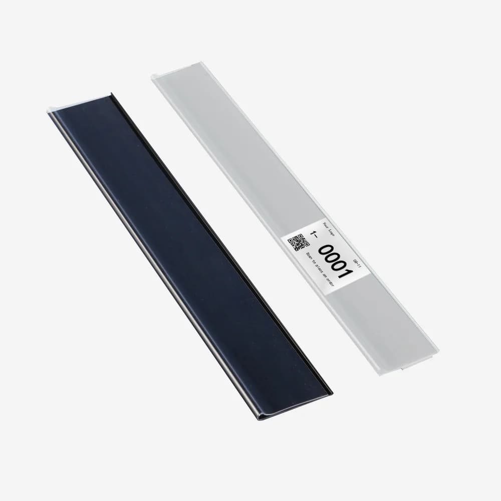3 cm Scaffale Adesivo Banner Copertura Carta Prezzo Porta etichette Striscia Pvc Estrusione Clip in plastica Binario Pop Porta cartellino del prezzo