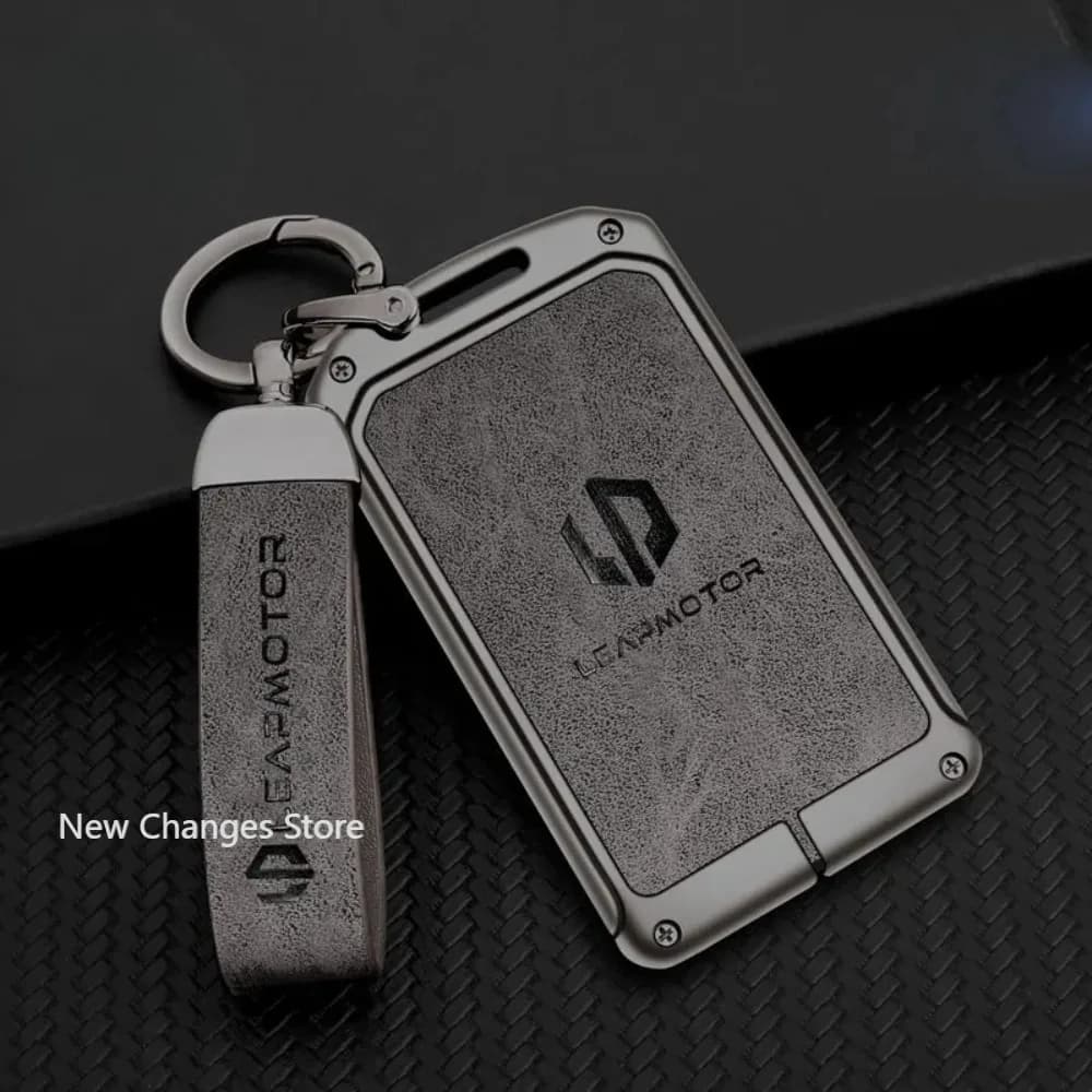 Zinc Alloy Leather Car NFC Card Remote Key Cover Case For Leapmotor C10 C11 C16 Protector Holder Shell Auto Kychain Accessories