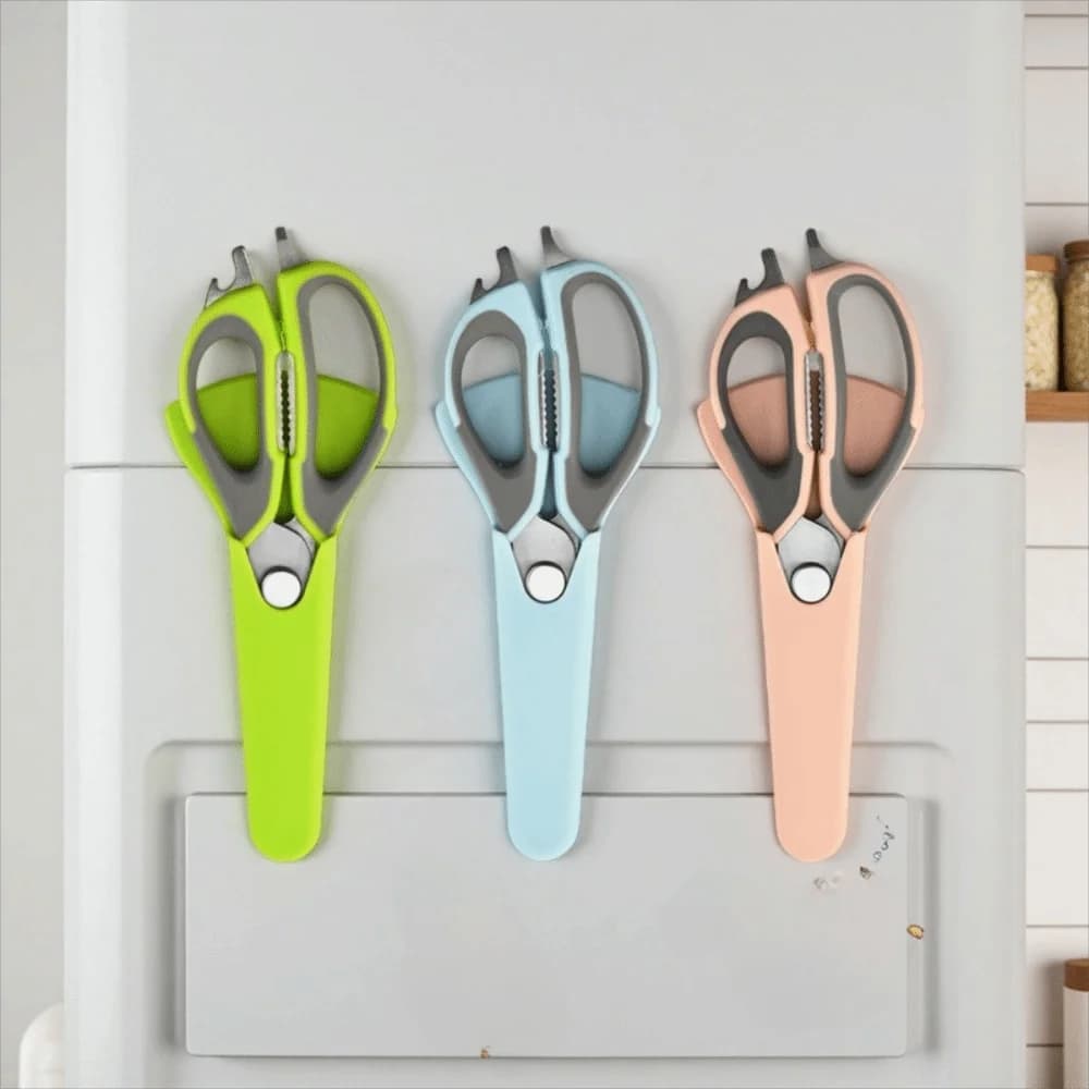 Forbici Magnetiche Rimovibili per Ossa di Pollo con Copertura Protettiva, Forbici da Cucina in Acciaio Inossidabile Affilate per Barbecue, da Frigorifero
