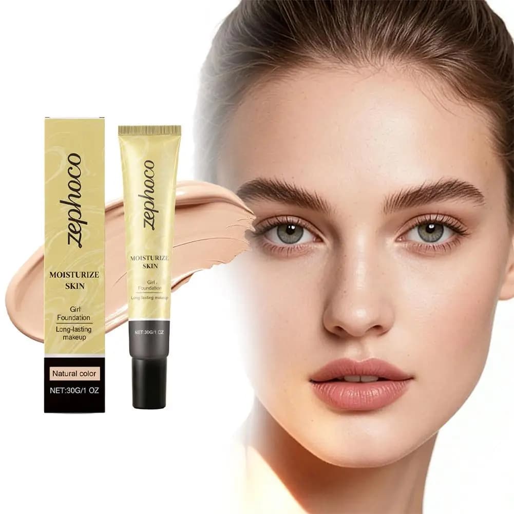 Fondotinta Cover Natural Light and Suitable for Leather, Transparent Finish, 3D contour, Long life, Viso makeup