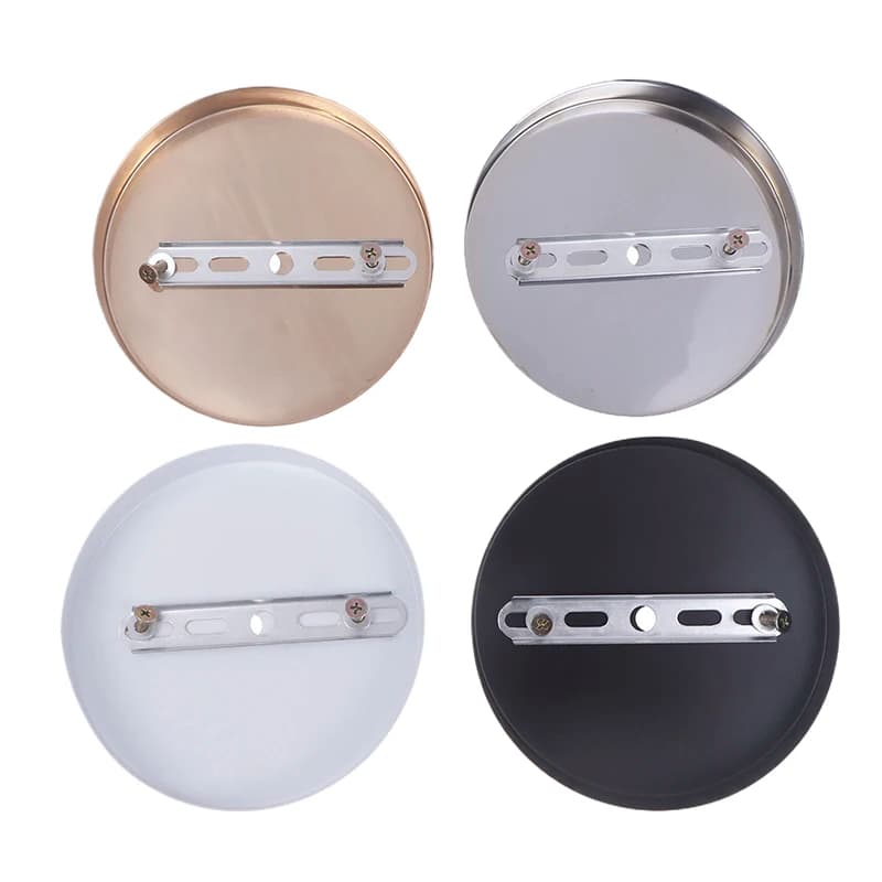 150mm soffitto rosa 15cm soffitto baldacchino ferro plafoniera Base lampada in metallo lampada a sospensione moderna lampada da soffitto lampada rotonda Base fai da te