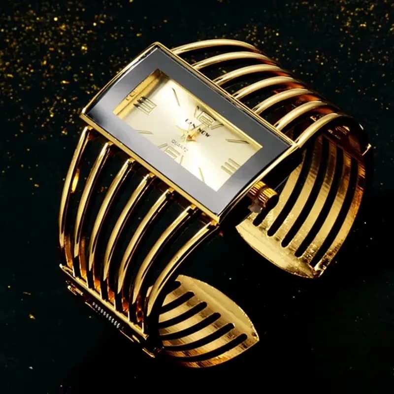 Orologio da Donna di Lusso, Bracciale in Oro Rosa, Elegante Orologio Femminile, Orologio da Polso per Ragazze