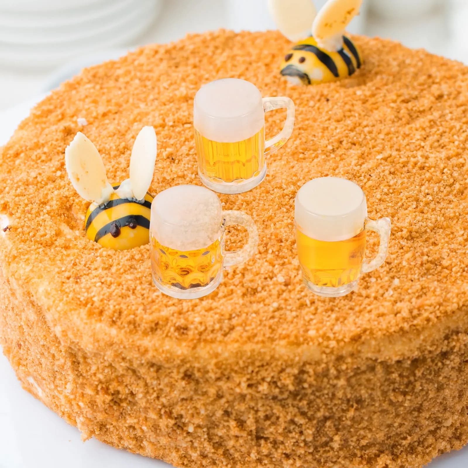 Set di 3 Ciondoli Personalizzati per Bicchieri da Birra, Decorazioni in Plastica con Finitura Vivace per Creazione di Gioielli Fai-da-Te, Ciondoli per Cellulari, Regalo per la Casa