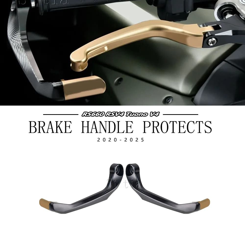 Per Aprilia RS660 RSV4 Tuono V4 2020-2025 2024 Nuove Protezioni Leva Freno Moto in Alluminio CNC, Protezione Leve Freno e Frizione