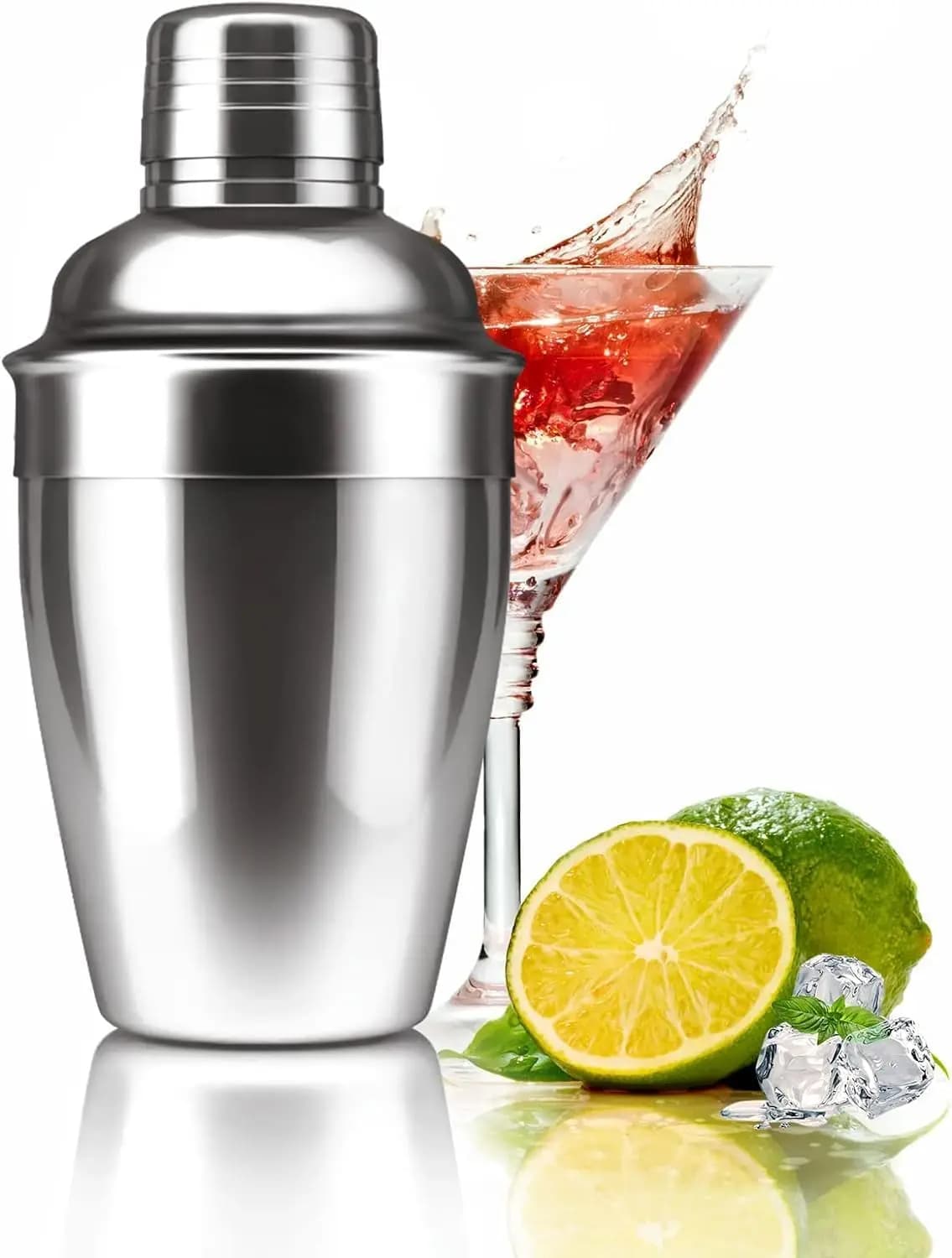 350/550/750ml Leakproof Cocktail Shaker Stainless Steel Food Grade Barware Wine Martini Whiskey Mixer Shaker