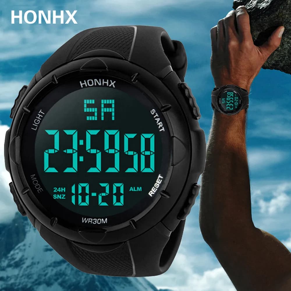 Orologio sportivo da donna/uomo di marca superiore da nuoto impermeabile 2024 Nuovo doppio display analogico digitale LED orologi elettronici reloj hombre