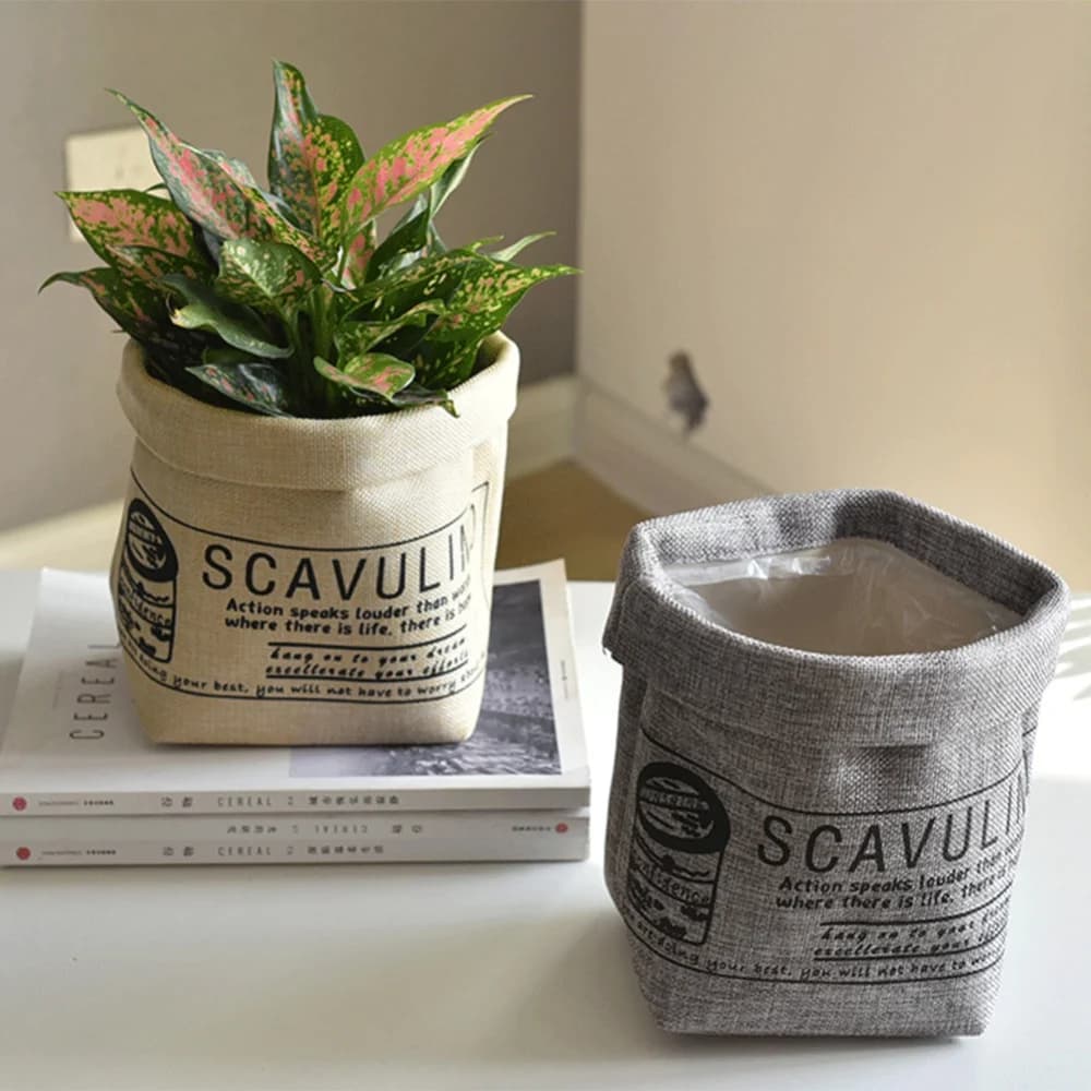 Fabric Flower Pots Cover Storage Bag Box Can Wash Flowers Device Bag For Creative Table Plants Supplies For Home Decoration