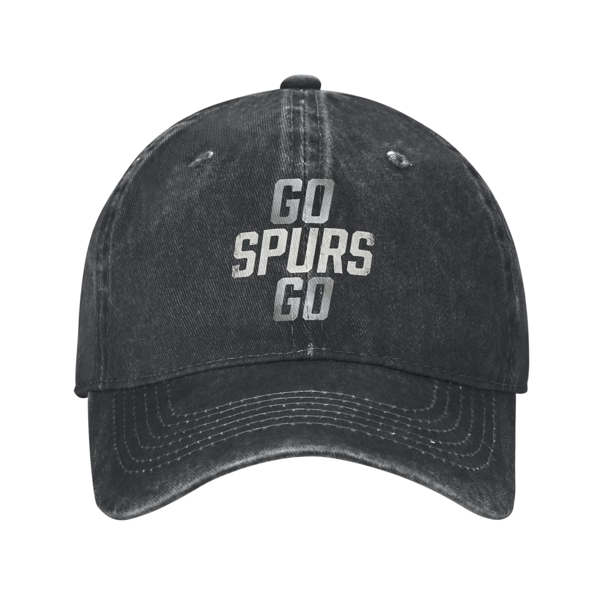 Go Spurs Go Basketball Season Game Day Trucker Hats Accessories For Unisex Baseball Cap Casual Wear Sun Caps Adjustable