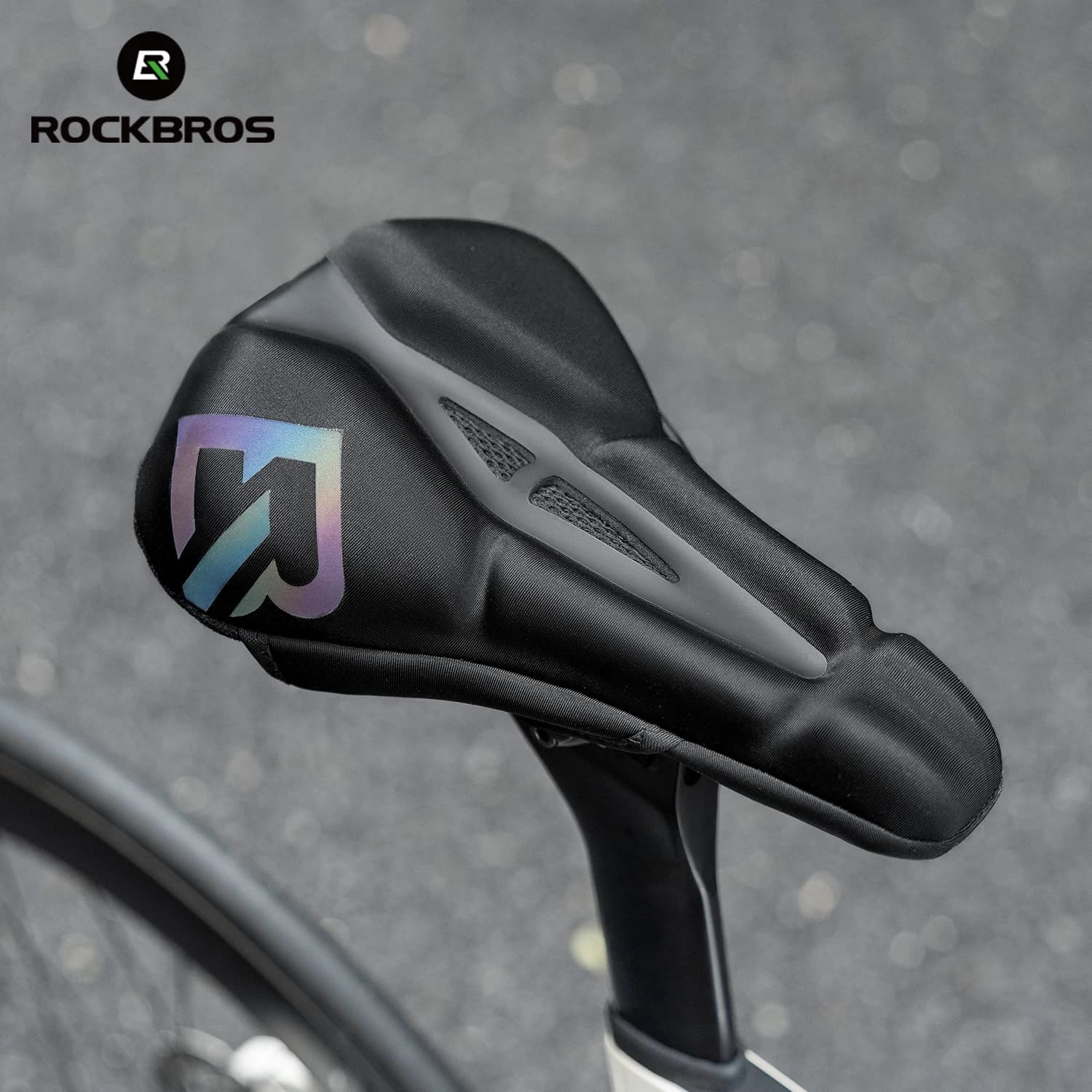 ROCKBROS Bicycle Seat Cover High Elasticity Comfortable cushioning Bike seat cover memory foam cover for shock absorption