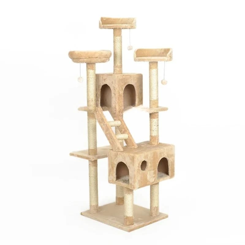 Struttura da arrampicata per gatti Nido per albero per gatti Tiragraffi integrato Struttura da arrampicata di lusso di grandi dimensioni