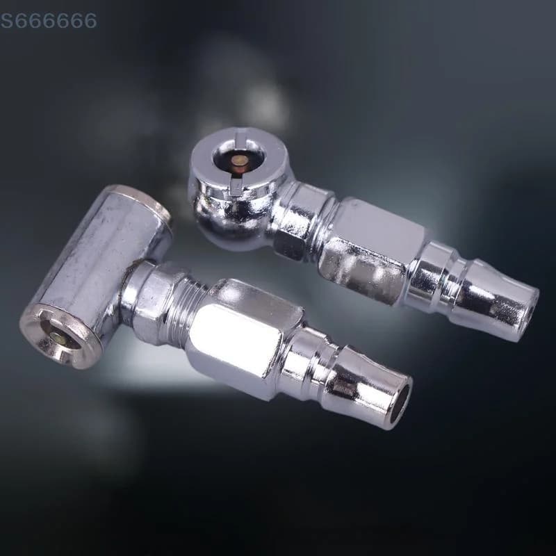 Adattatore per sostituzione pneumatici moto, gonfiatore multifunzione argento, ugello gonfiabile a connessione rapida in 1 pezzo.