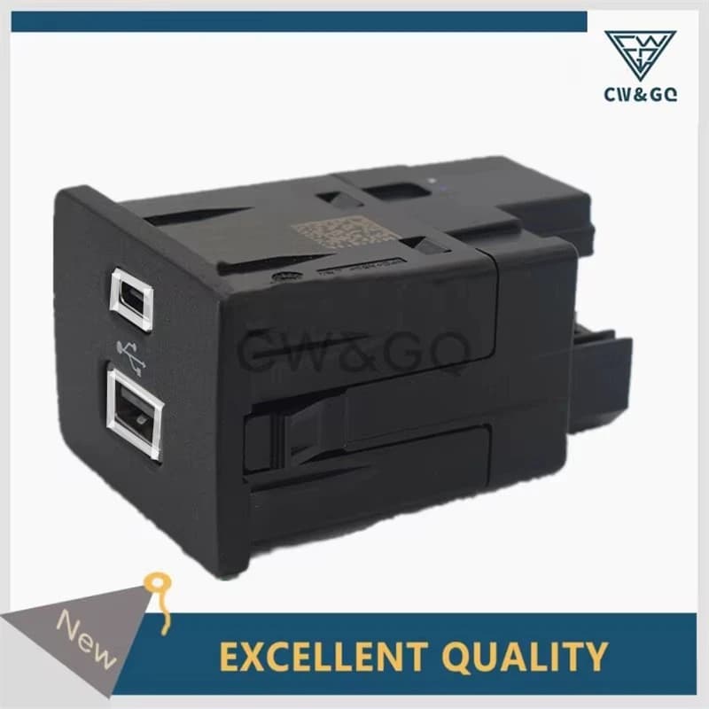 Modulo HUB Multimediale Doppio USB Type-C per Ford Focus Lincoln SYNC 3, Scatola di Archiviazione con Porta di Ricarica USB OEM: LB5T-14F014-CB Senza Luce