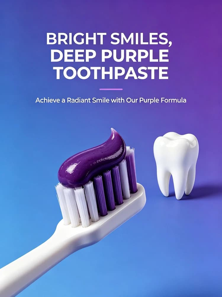 Dentifricio sbiancante 3D White Brilliance Luminous Purple, combatte il 100% delle macchie superficiali, prevenzione attiva delle macchie 24 ore su 24.