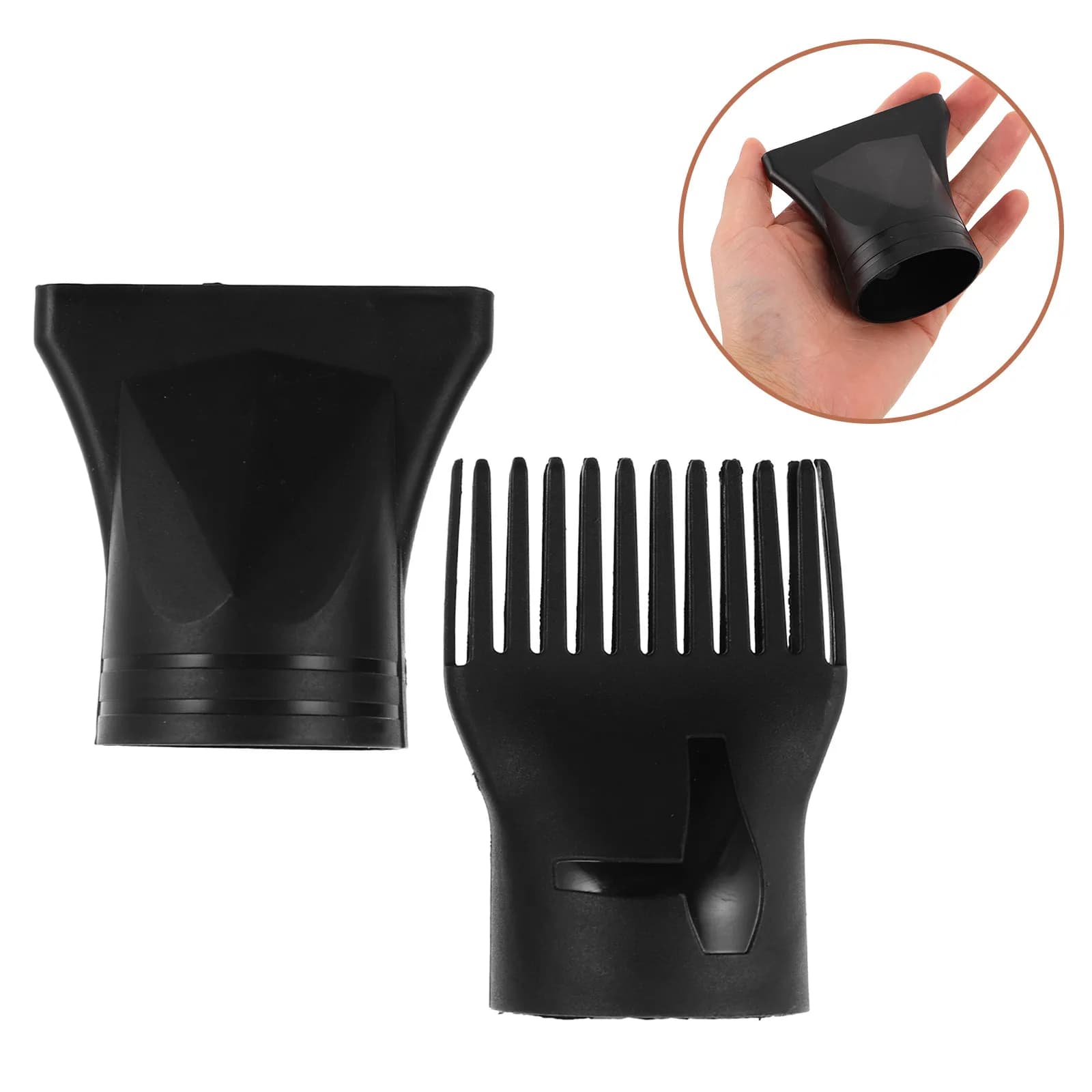 2 Pieces Concentrator for Hair Dryer, Universal Bowl for Hair Dryer, High Temperature Resistant, Precision Air Flow