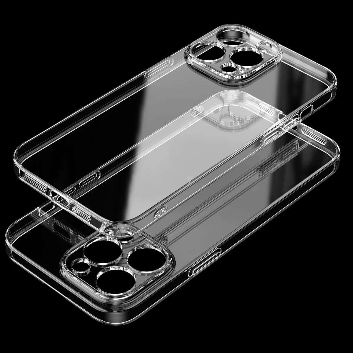 Custodia per telefono in silicone trasparente ultra sottile per IPhone 17 Air 16 15 14 13 12 11 Pro Xs Max XR X 7 8 Plus Cover protettiva trasparente