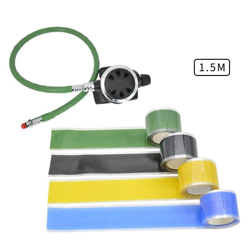 1.5m X2.5cm Kayak Paddle Grip Tape Silicone Multifunctional Sealing Strip for Canoe Fishing Pole Kayaking Barbells Dragon Boat