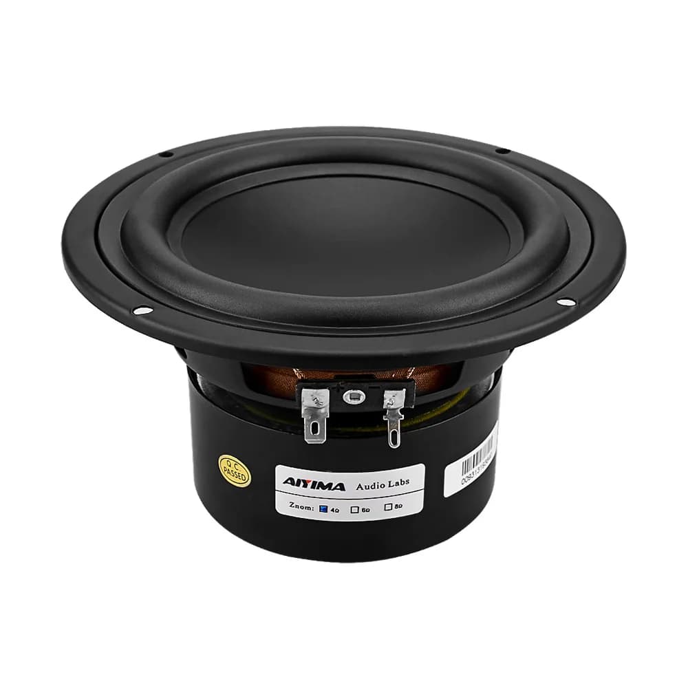 AIYIMA 1 pz altoparlante Subwoofer da 5.25 pollici 4/8 Ohm 40W altoparlante Woofer Strong Bass Home Theater per altoparlante da scaffale Car Audio fai da te