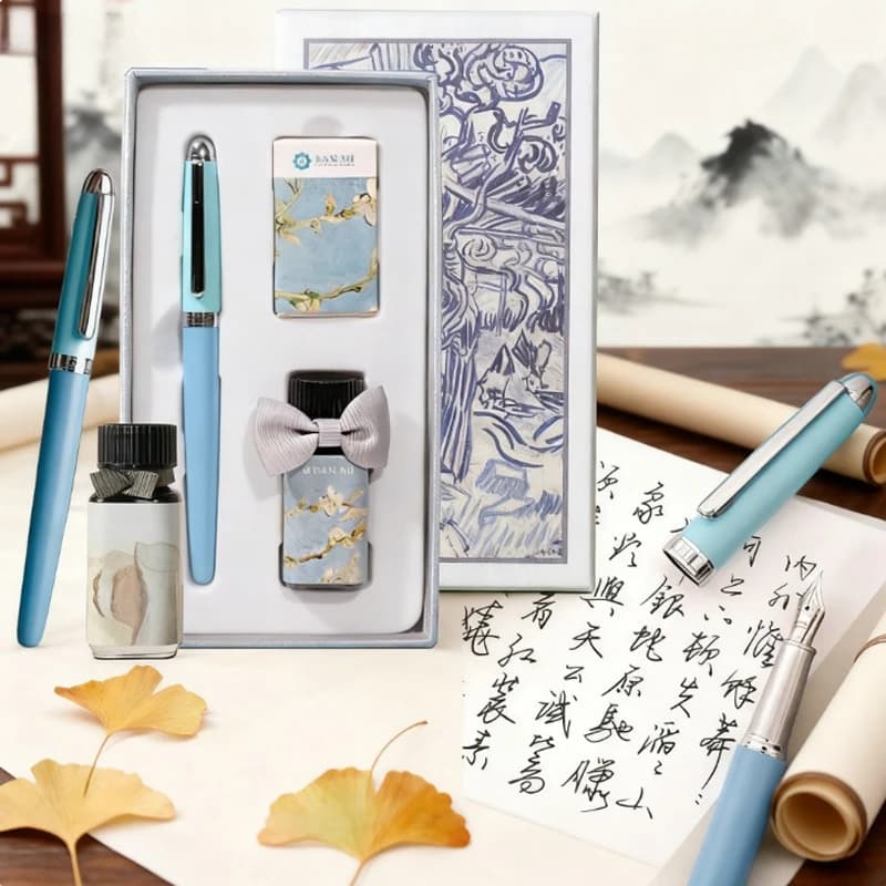 Fountain Pen Set Ink Gift Box Beautifully Packaged for Business Gifts Holiday Gifts Calligraphy Signature Art Creation
