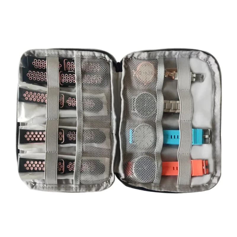 Scatola portaorologi impermeabile e portatile, organizer per uomo e donna, custodia per smartwatch, scatola porta cinturini per Apple Watch.