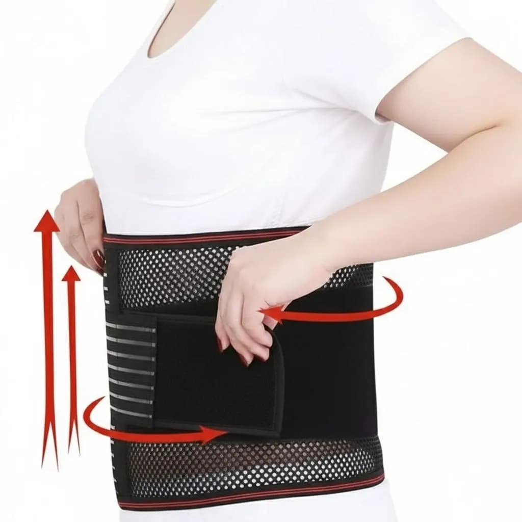 Supporto Lombare Traspirante e Sottile per Uomini e Donne | Cintura di Supporto Lombare per il Sollievo dal Dolore da Sciatica ed Ernia del Disco