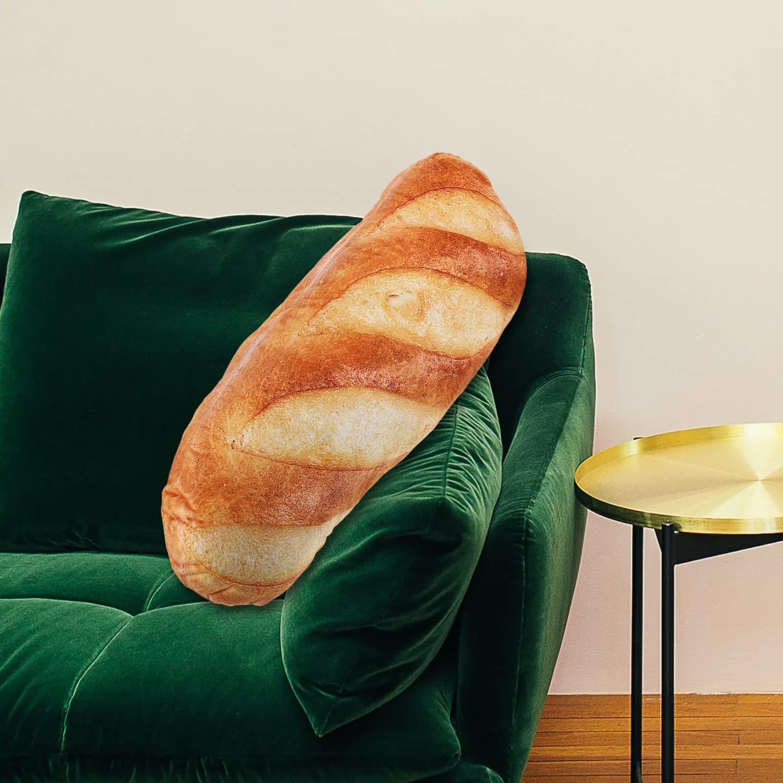 Cuscino a Forma di Pane in Morbido Cotone PP, Cuscino Lombare Decorativo per Divano, Comodo e Abbracciabile, Arredo Casa