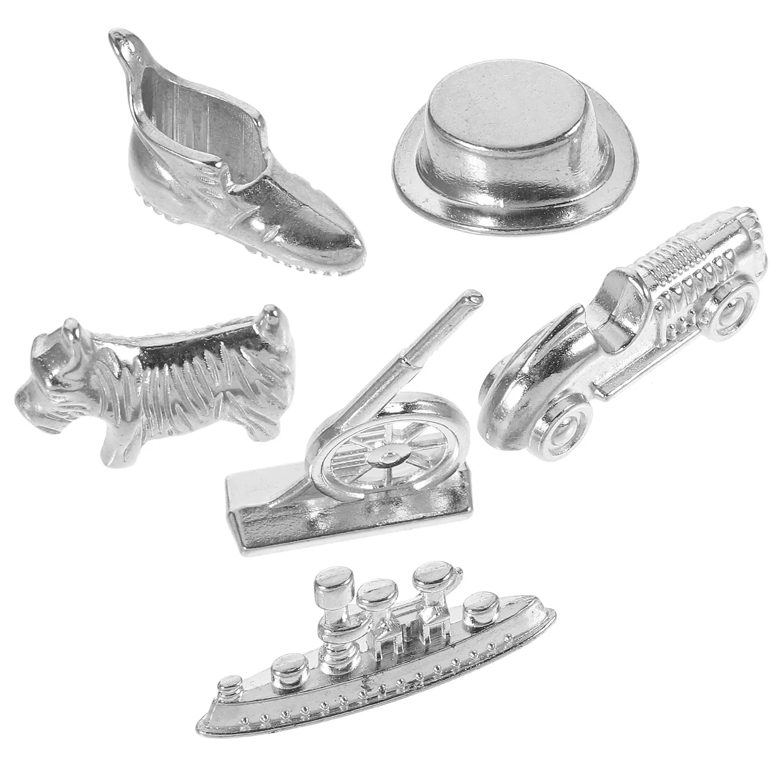1 Set Metal Replacements Board Accessories Game Tokens Durable Replacement Pieces For Board Games Metal Playing Pieces Set Game
