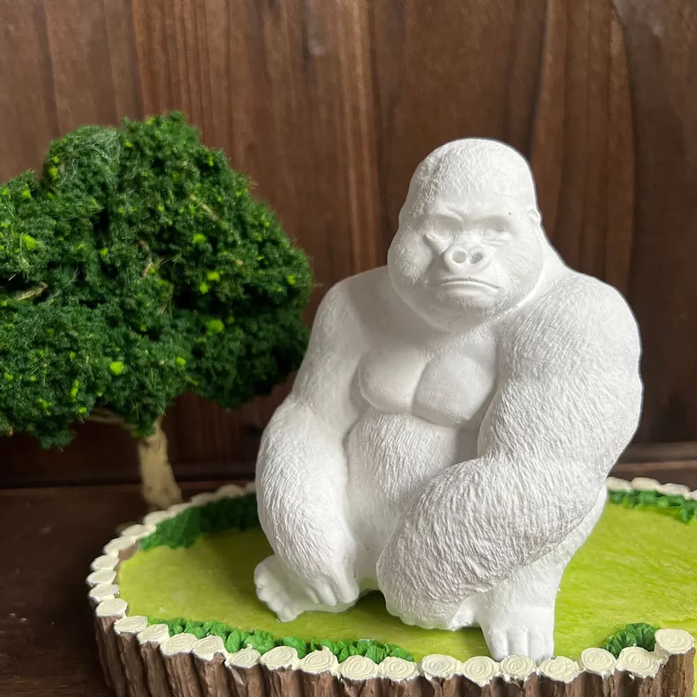 Gorilla Animale Stampo in silicone Candela fatta a mano Sapone Stampo in resina di gesso Decorazione da giardino orangutan fai da te
