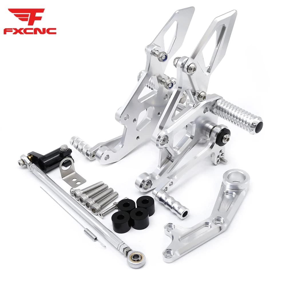 ​ Pedane Posteriori per Moto Yamaha YZF R15 V4 2021-2024, Set Pedali Poggiapiedi