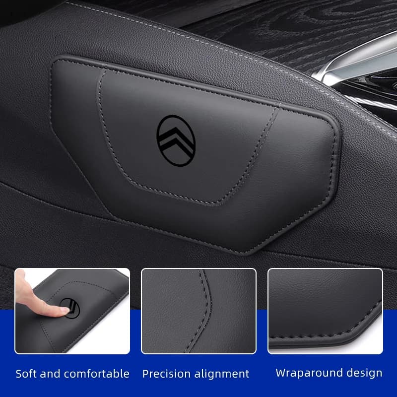 Car Knee Rest Pad Door Central Console Side Protective Mat For Citroen C4 C3-XR C5 Aircross C6 C-quatre Picasso C-Elysee C4L C3L
