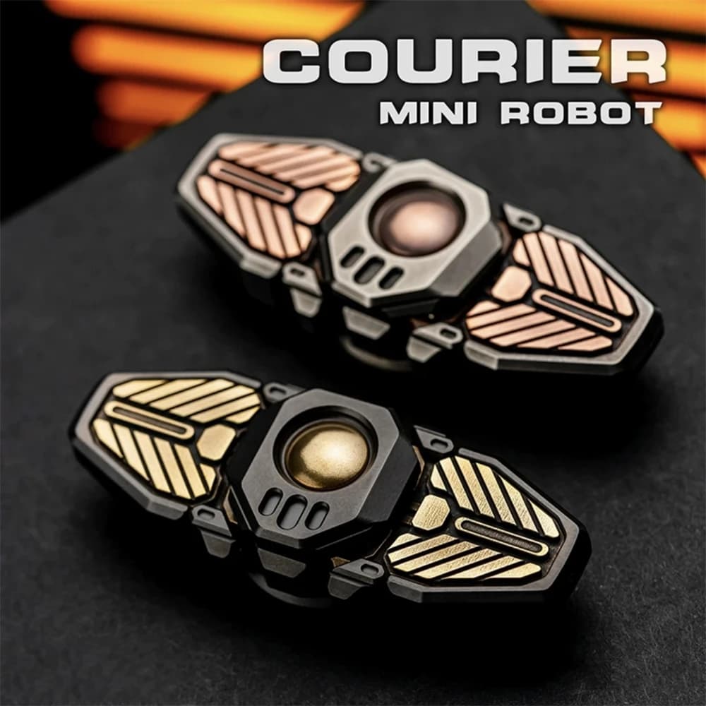 Messenger Lega di Zirconio EDC Slider Fidget Spinner Metallo Antistress Giocattoli ADHD Sollievo dall'ansia Messa a fuoco sensoriale Agitarsi Giocattoli