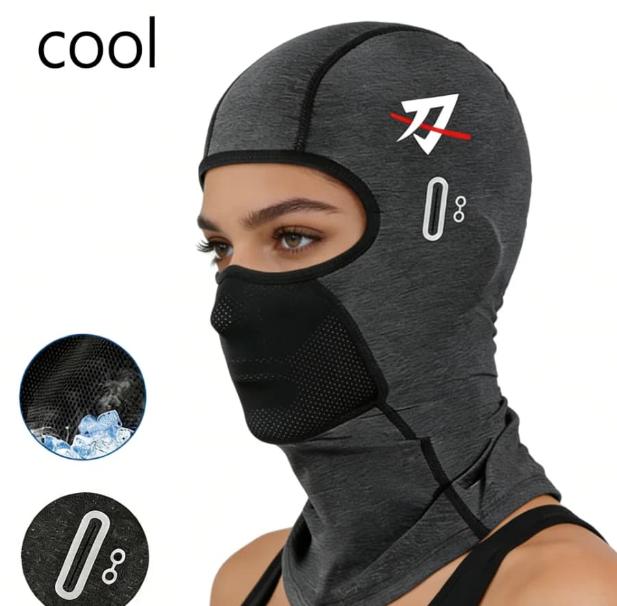 Passamontagna Katana Series Estate/Inverno – Maschera Viso Traspirante con Protezione UV e Foro per Occhiali, Calda Maschera da Sci per 1100/1000/750