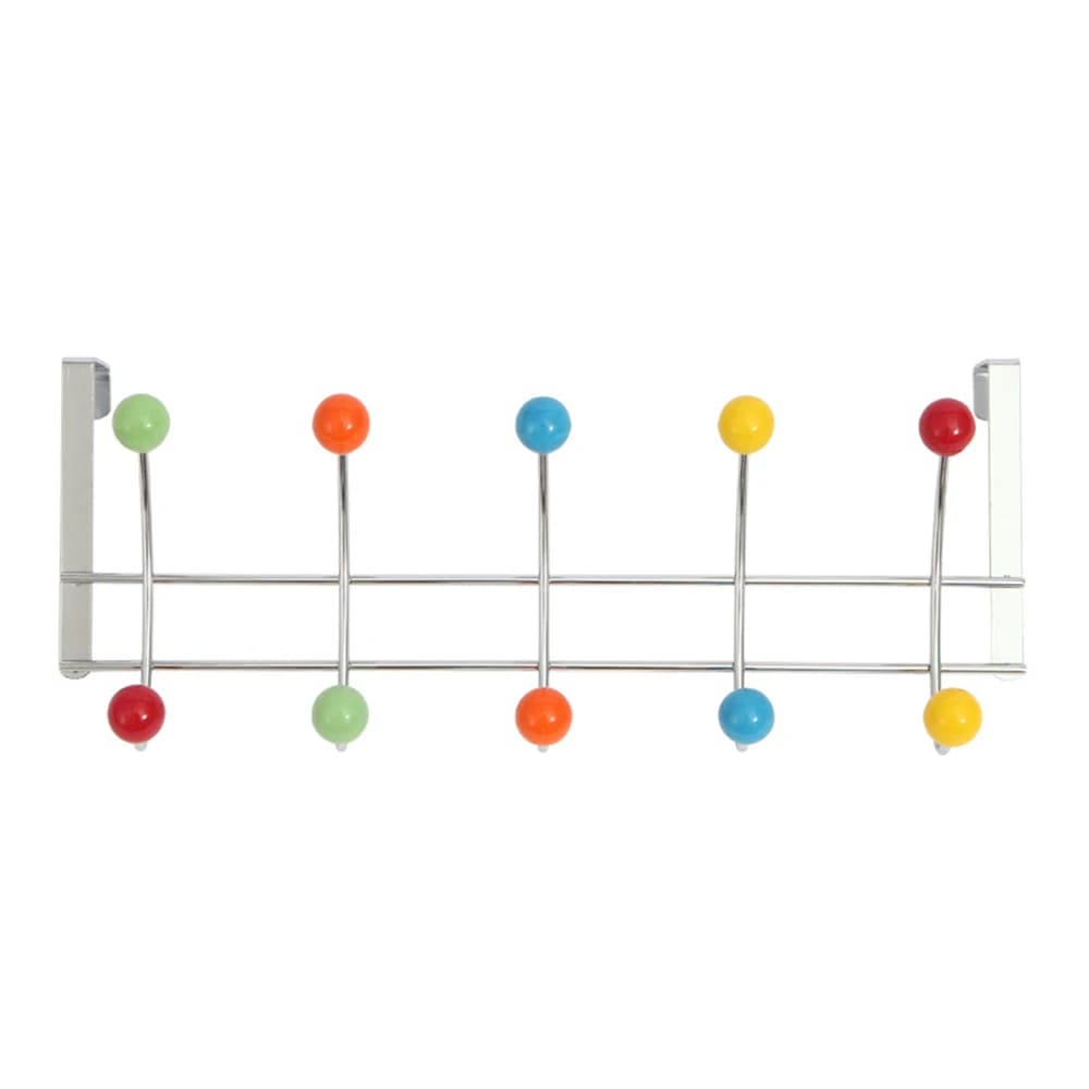 Ferro sopra la porta Appendiabiti Porta posteriore Traceless Gancio Appendiabiti 10 ganci Cucina Camera da letto Porta Appendiabiti Porta asciugamani Strumento per appendere