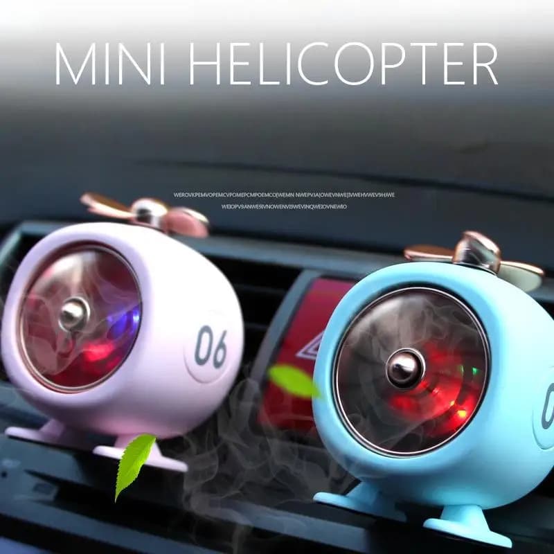 Mini Helicopter Car Air Freshener Clip Rotating Propeller Car Vent Perfume Diffuser Cute Auto Air Fragrance For Car Interior Use