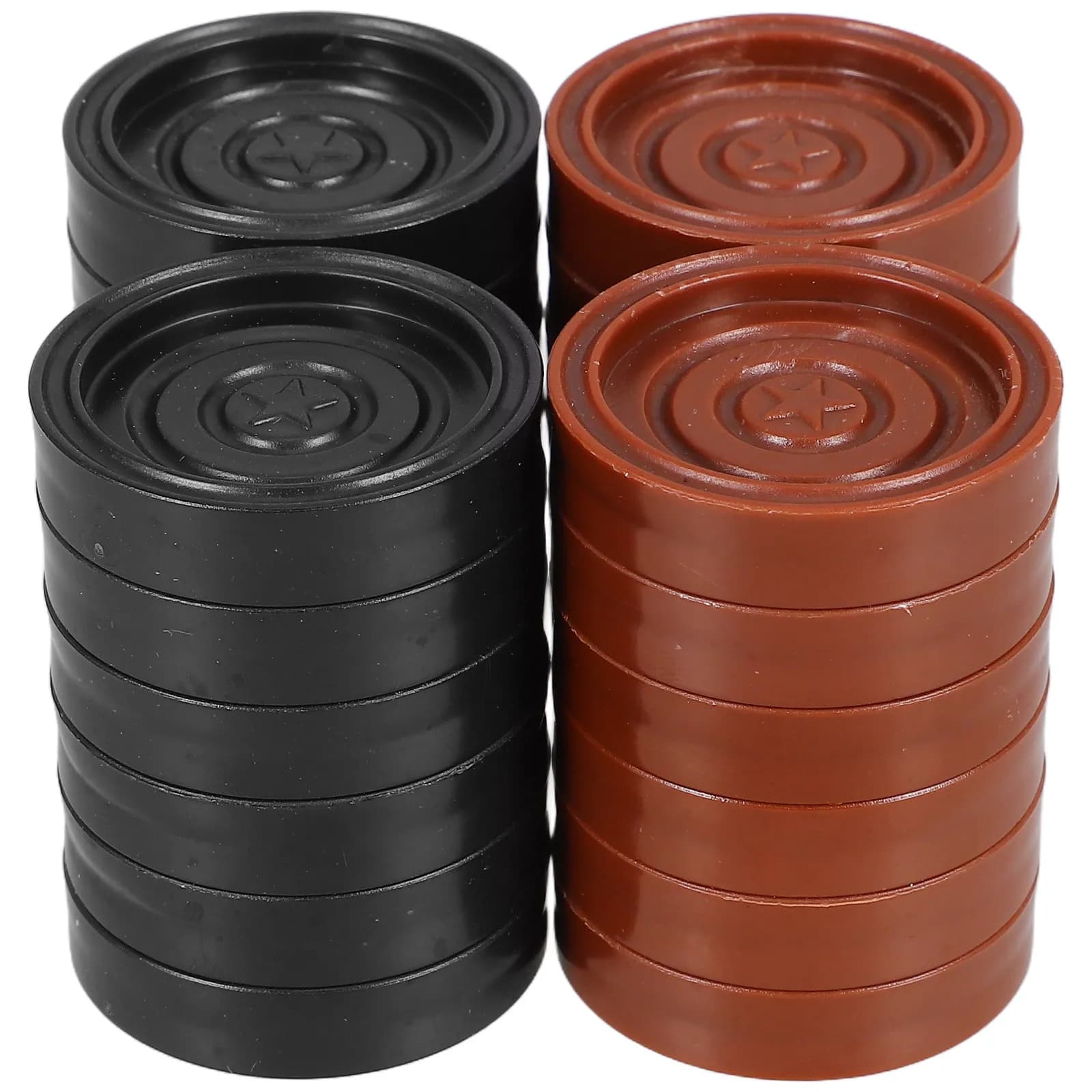 Set di 24 Pezzi degli Scacchi in Plastica ABS, Design Rotondo, Set di Ricambio per Migliorare l'Esperienza di Gioco per Giochi da Tavolo, Viaggi e Casa