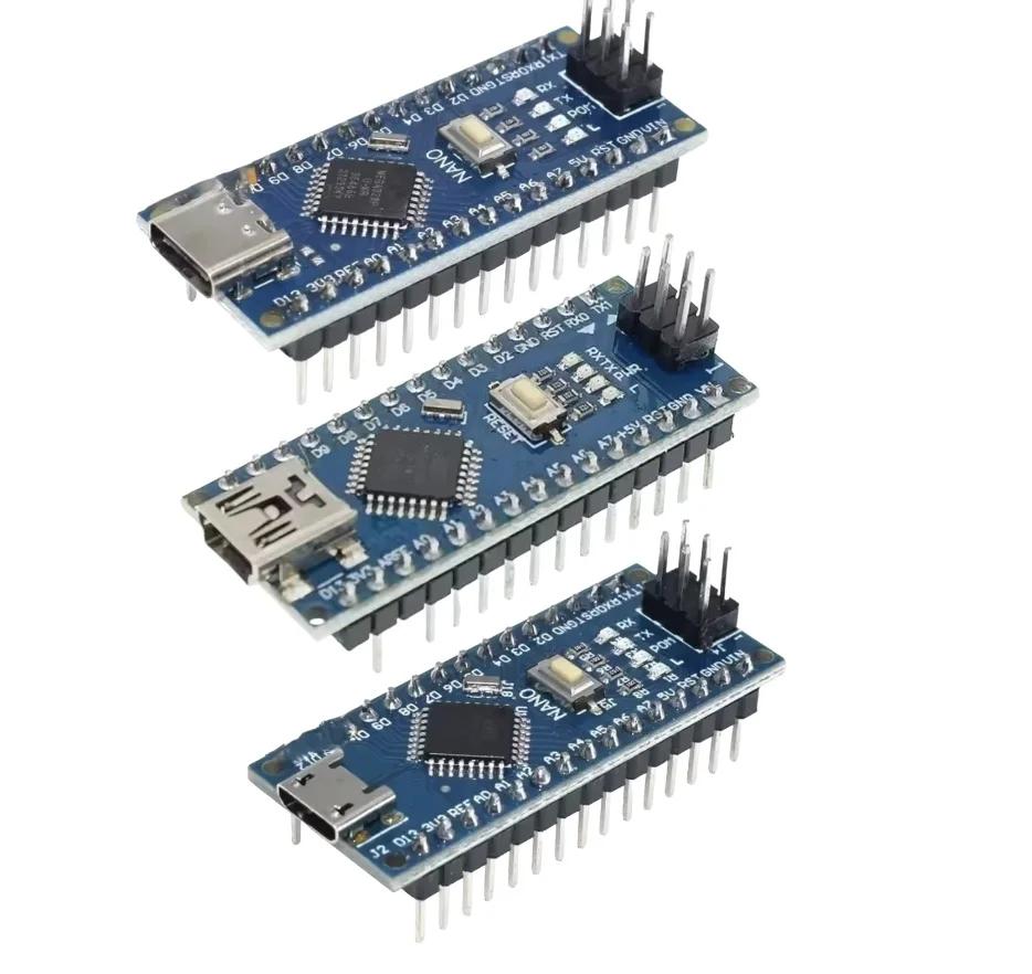 Nano 3.0 Controller compatible with Arduino Mini/Tipo C/Micro USB - ATMEGA328P 16 Mhz, driver and boot charger CH340