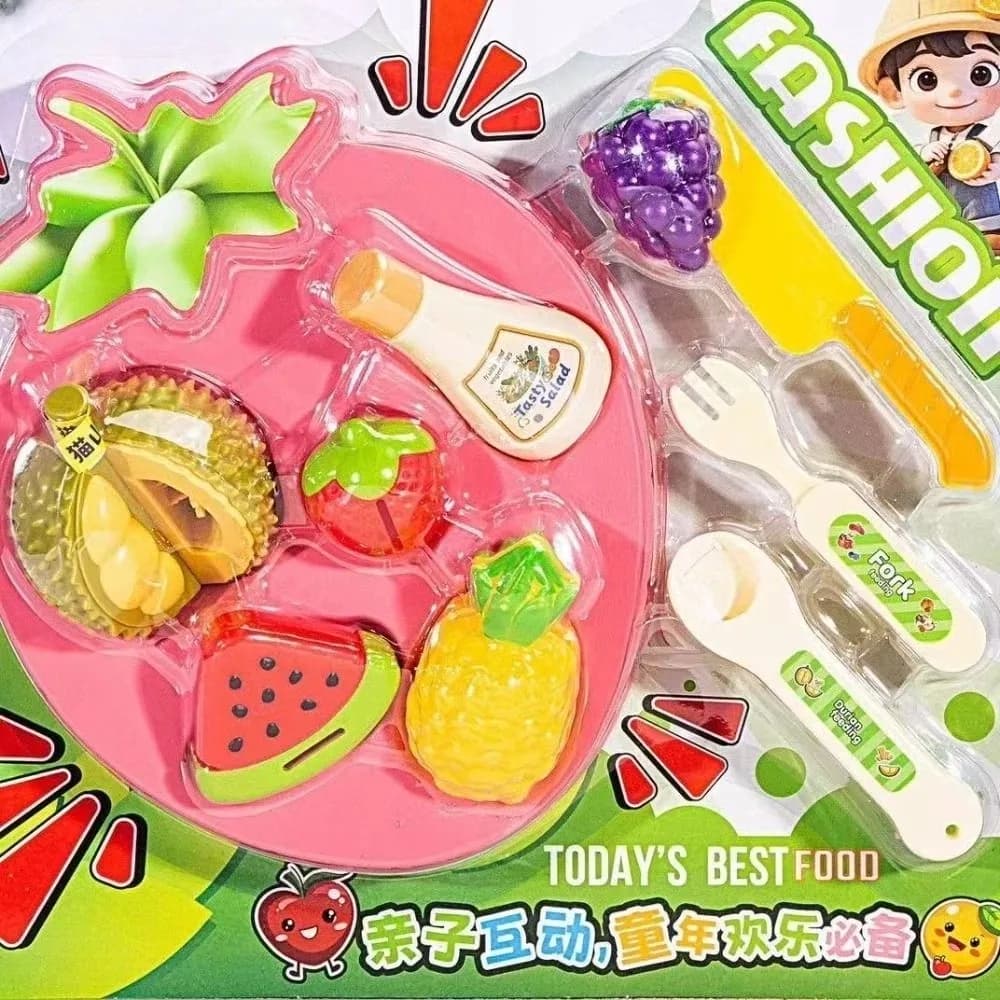 Cibo Finto Giapponese per Educazione Precoce, Stile Casa delle Bambole, Gioco di Ruolo, Piatto di Frutta, Gioco Creativo di Alimentazione e Decompressione