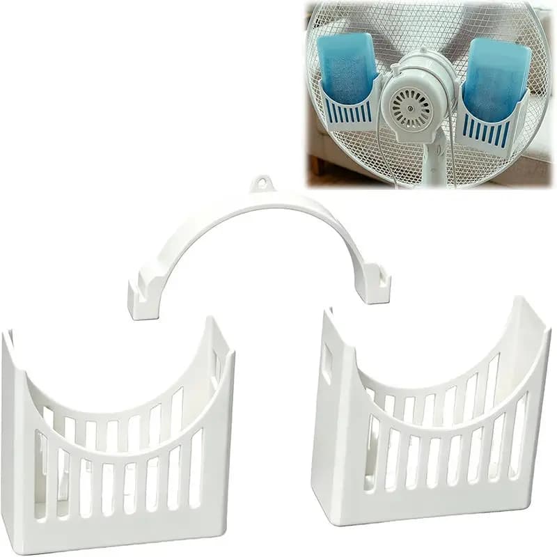 Electric Fan Ice Pack Holder, Floor Fan Ice Box Holder, Fan Ice Box Cooling Accessory, Simple Cold Air Fan Ice Bottle Bracket